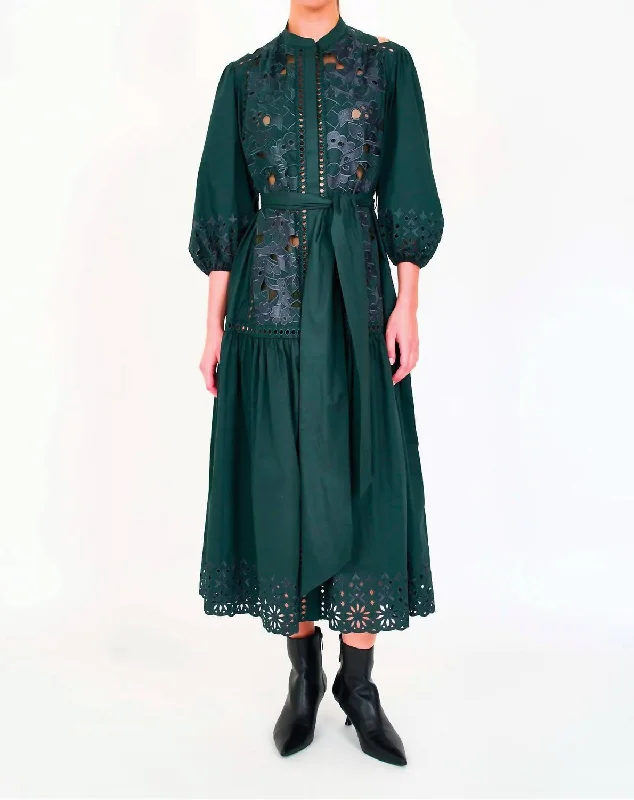 Sasha Dress In Evergreen