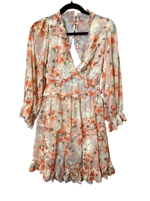 Dress Party Midi By Cmc In Floral Print, Size: Xs