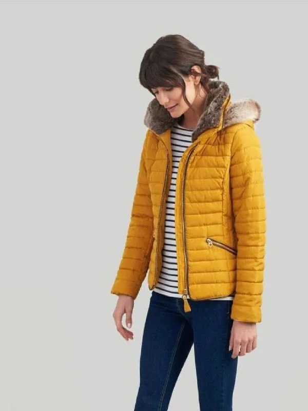 Joules Caramel Gosling padded jacket, new - size 14