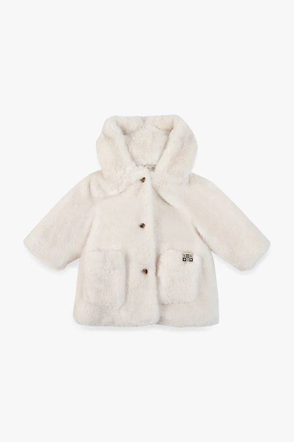 BONTON FUR BUTTON DOWN JACKET