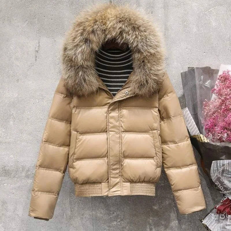 Real Fur  Khaki