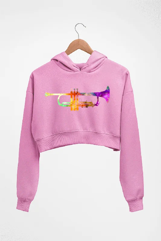 Trumpet Crop HOODIE FOR WOMEN