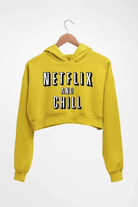 Netflix and Chill Crop HOODIE FOR WOMEN