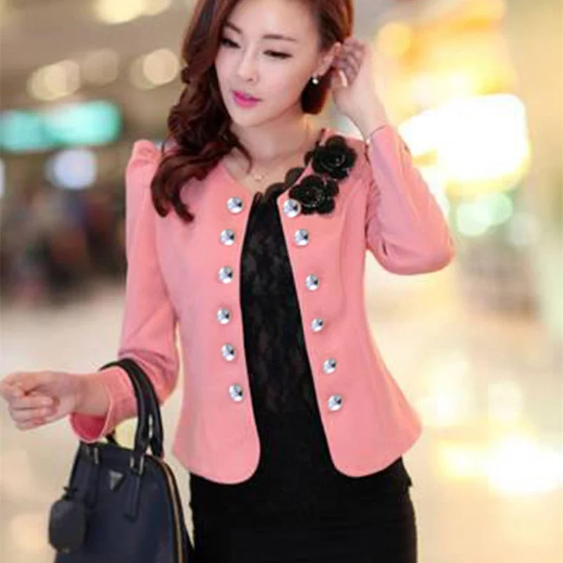 Spring Ol Summer Style Slim Female Short Woman Clothes Jackets Suits Outwear