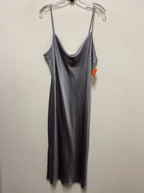 Dress Party Long By Express In Grey, Size: Xl