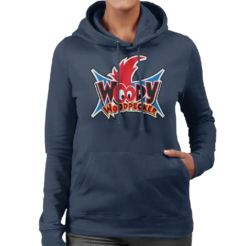 Woody Woodpecker Eyes Logo Women's Hooded Sweatshirt