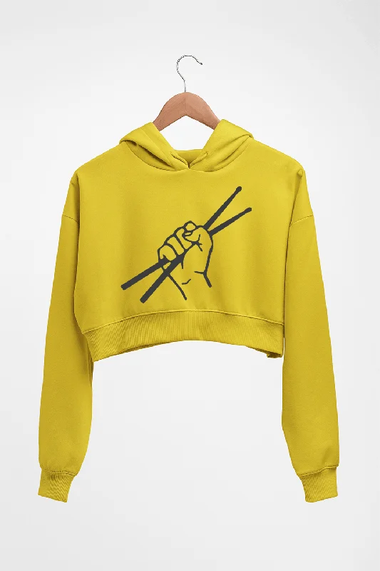 Drummer Crop HOODIE FOR WOMEN