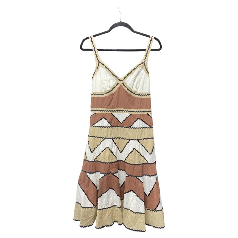 Dress Casual Short By Bcbgmaxazria In Brown & White, Size: S