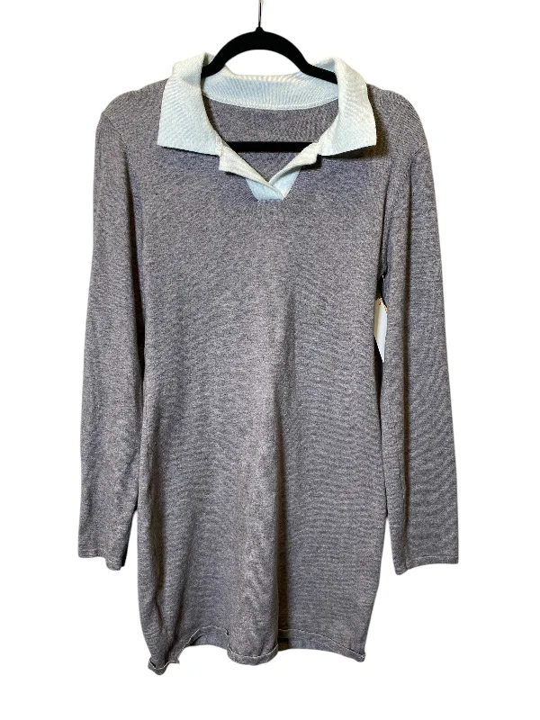 Dress Sweater By Cmc In Grey, Size: Xl