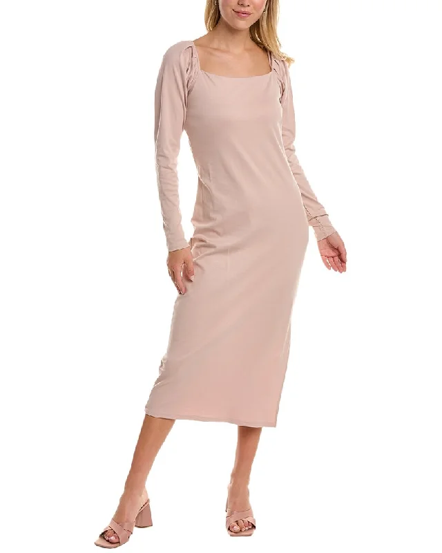 Joie Square Neck Midi Dress