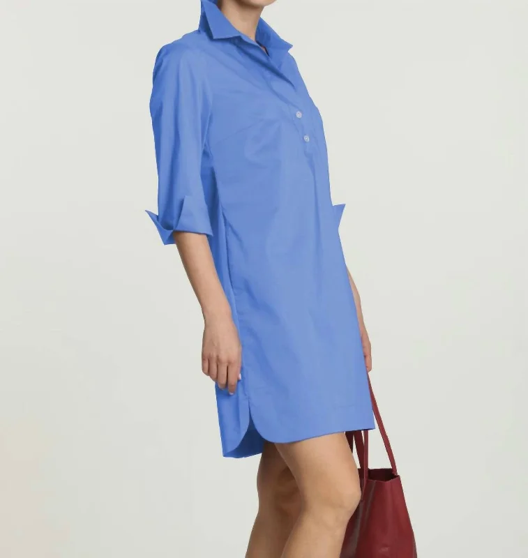 3/4 Sleeve Aileen Dress In Sky Blue