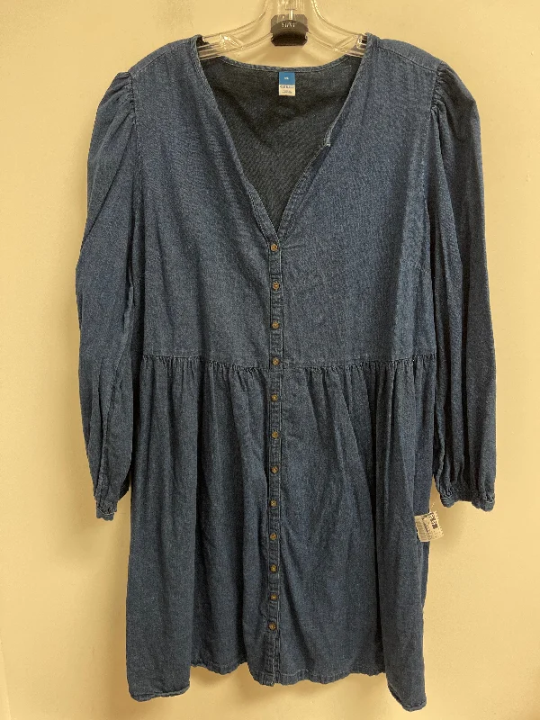 Dress Casual Short By Old Navy In Blue Denim, Size: Xl