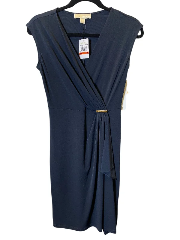 Dress Casual Midi By Michael By Michael Kors In Navy, Size: Xs