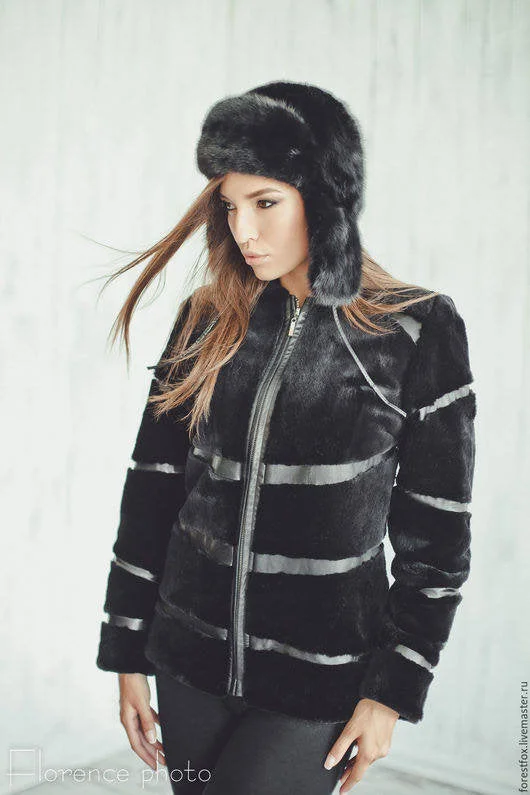 Beaver Fur Jacket (Black)