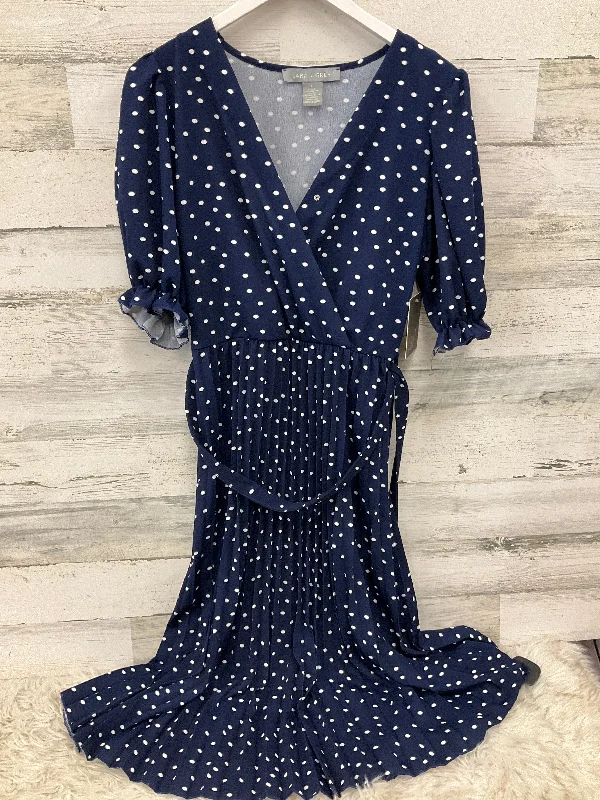 Dress Casual Midi By Clothes Mentor In Navy, Size: L