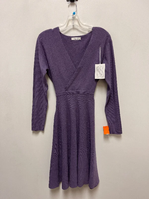 Dress Casual Midi By Clothes Mentor In Purple, Size: L