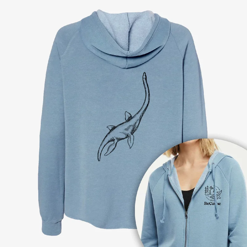 Plesiosaur - Plesiosaurus Dolichodeirus - Women's Cali Wave Zip-Up Sweatshirt