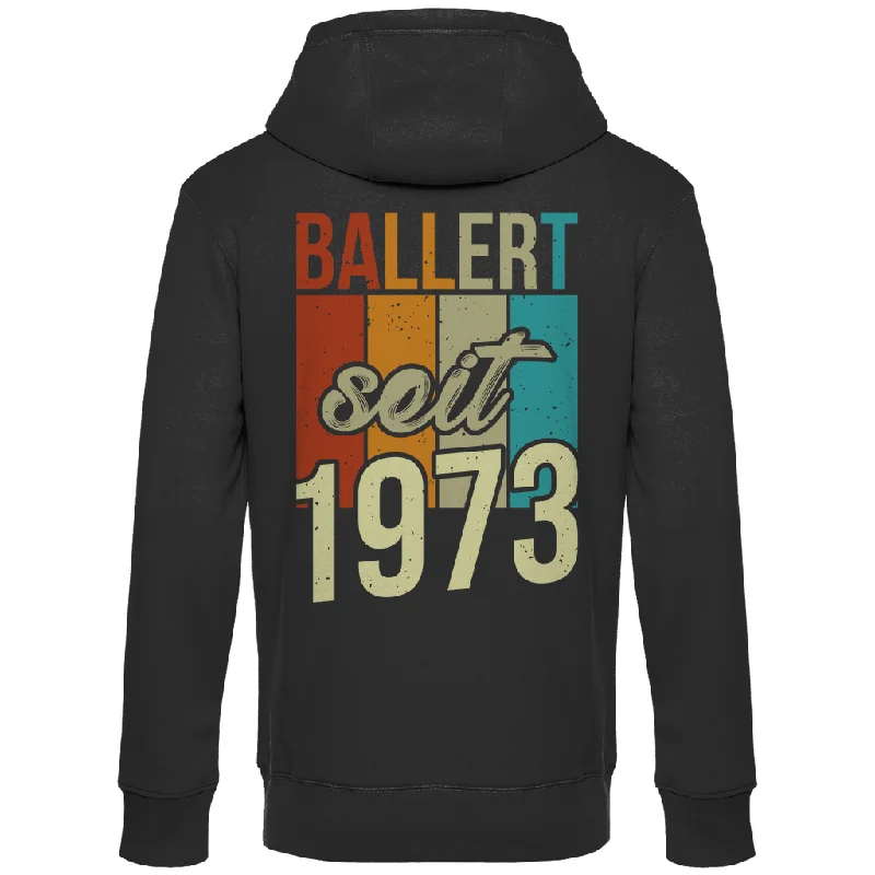 Premium Hoodie "Ballert seit 1973" (Backprint)