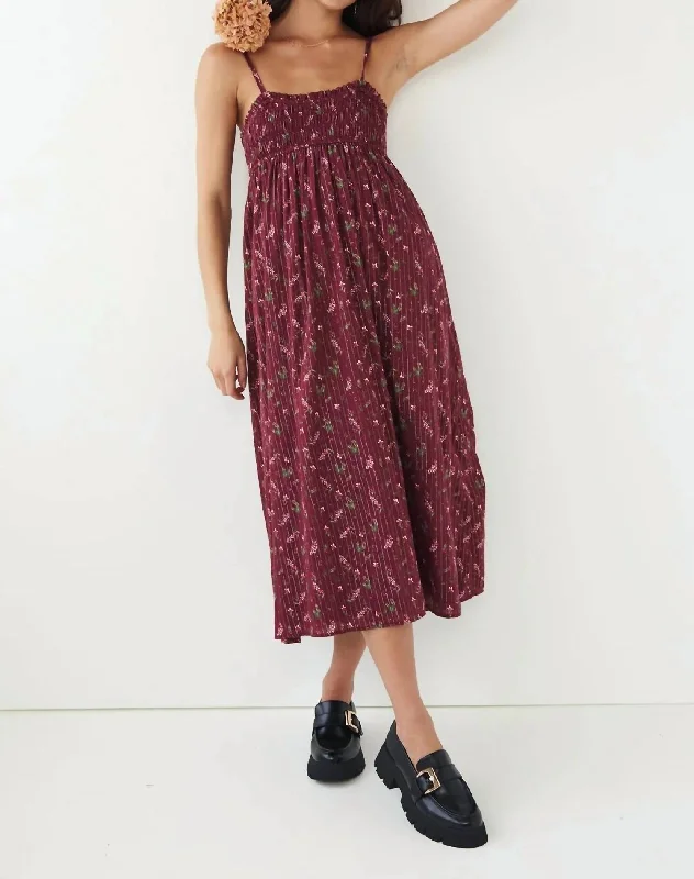 Ruth Maxi Dress In Dark Prairie