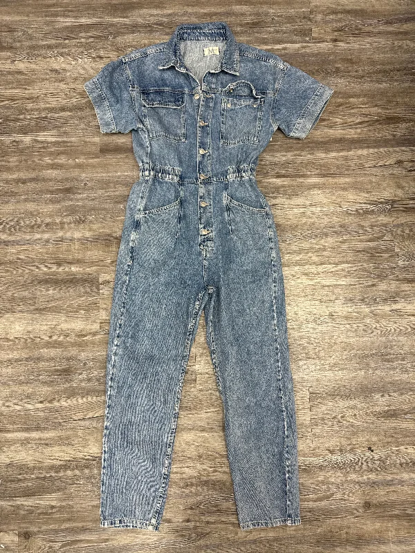 Jumpsuit By Free People In Blue Denim, Size: M