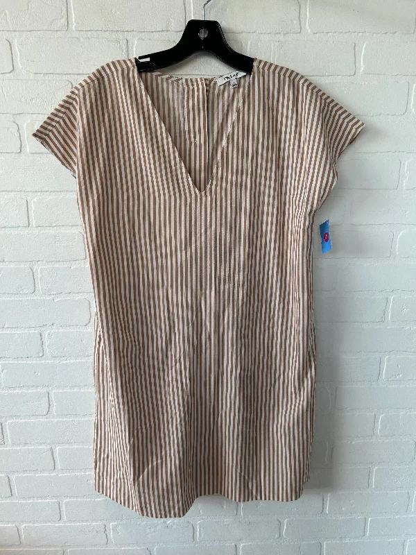 Dress Casual Short By Madewell In Tan & White, Size: M