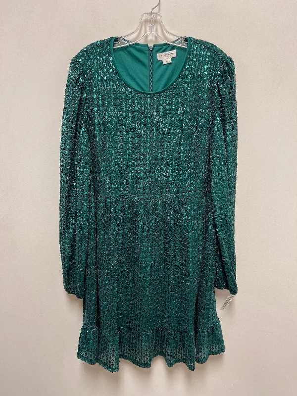 Dress Casual Midi By Chicsoul In Green, Size: 1x