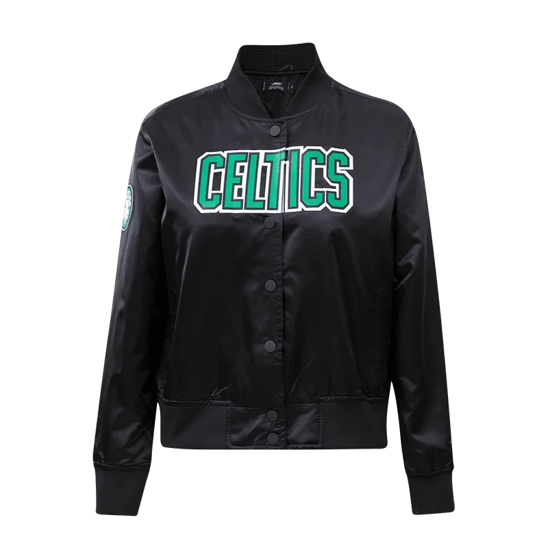 CHAMARRA DE SATÉN NBA BOSTON CELTICS CLASSIC ESSENTIALS PARA MUJER