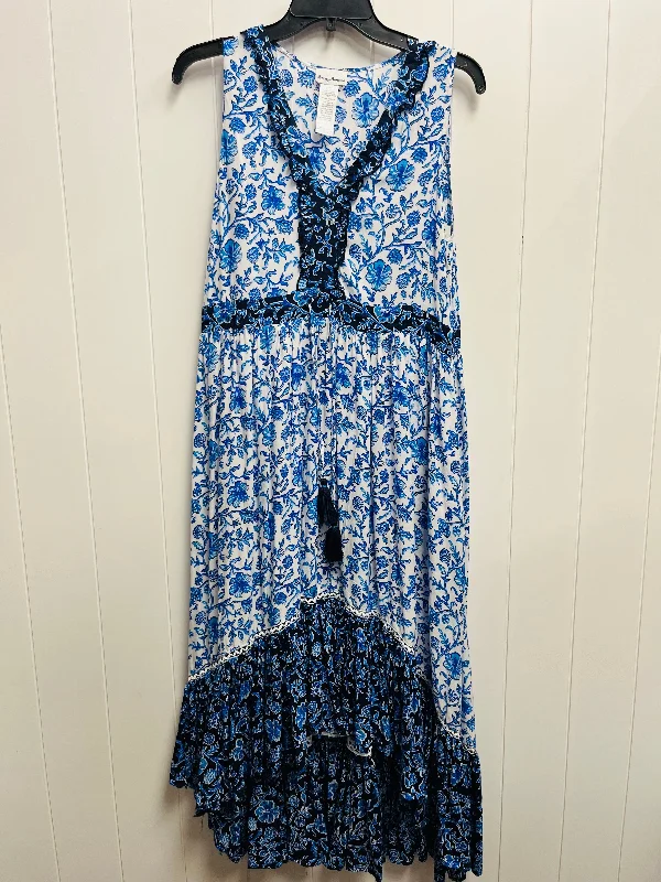 Dress Casual Maxi By Tommy Bahama In Blue & White, Size: S