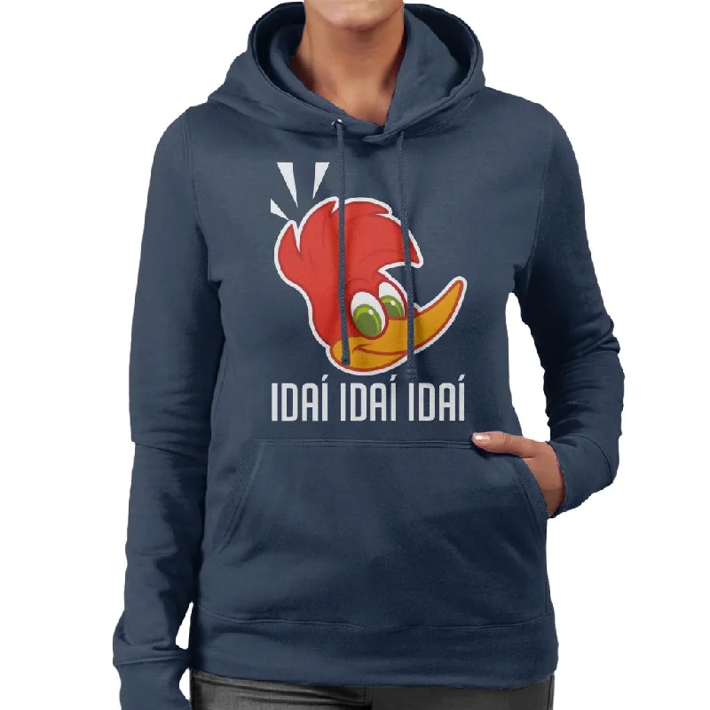 Woody Woodpecker Idai Idai Idai Women's Hooded Sweatshirt