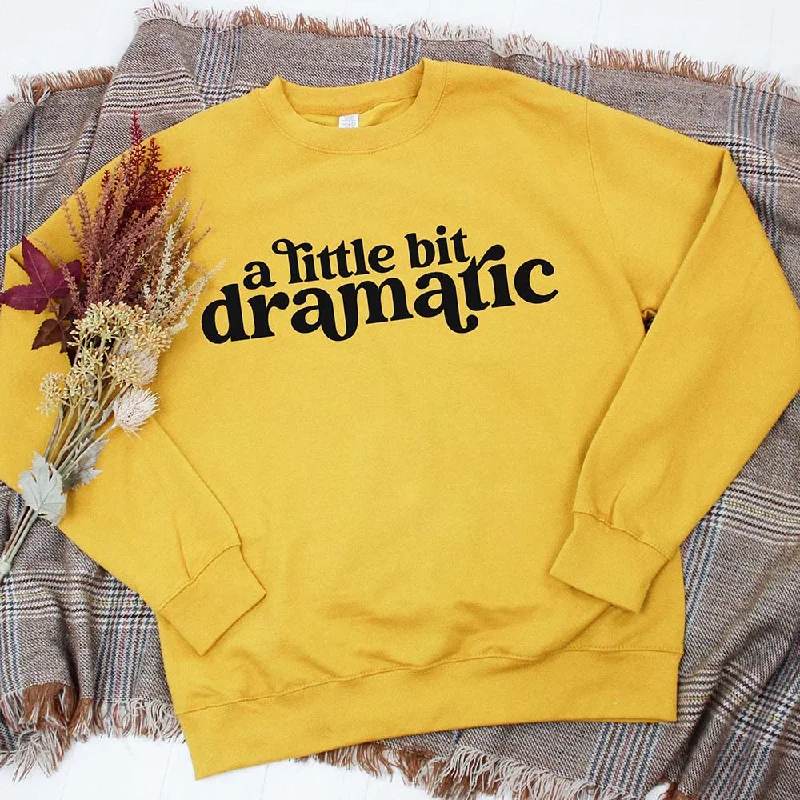 Little Bit Dramatic Mustard Sweatshirt