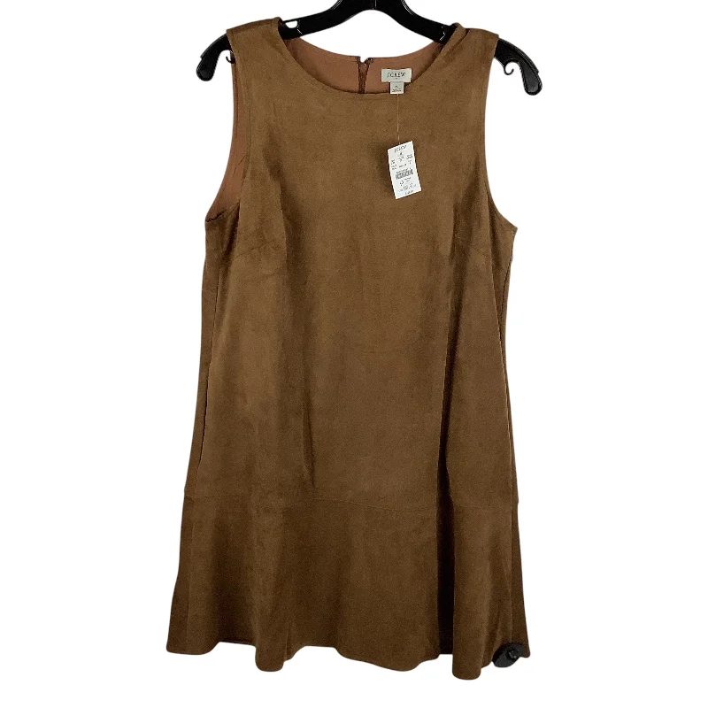 Dress Casual Midi By J. Crew In Brown, Size: 8