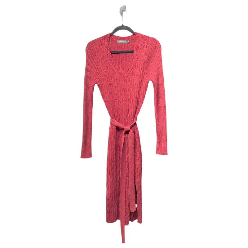 Dress Sweater By Merokeety In Maroon, Size: M