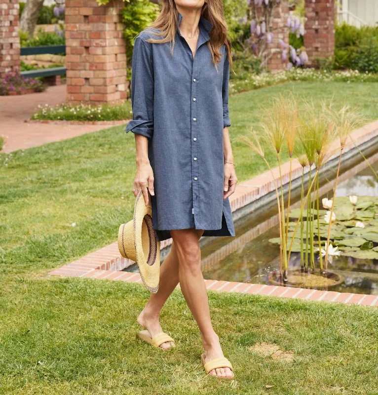 Hunter Step-Hem Shirtdress In Nafb