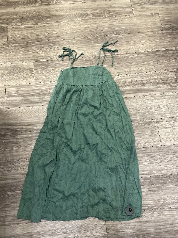 Dress Casual Midi By Old Navy In Green, Size: L