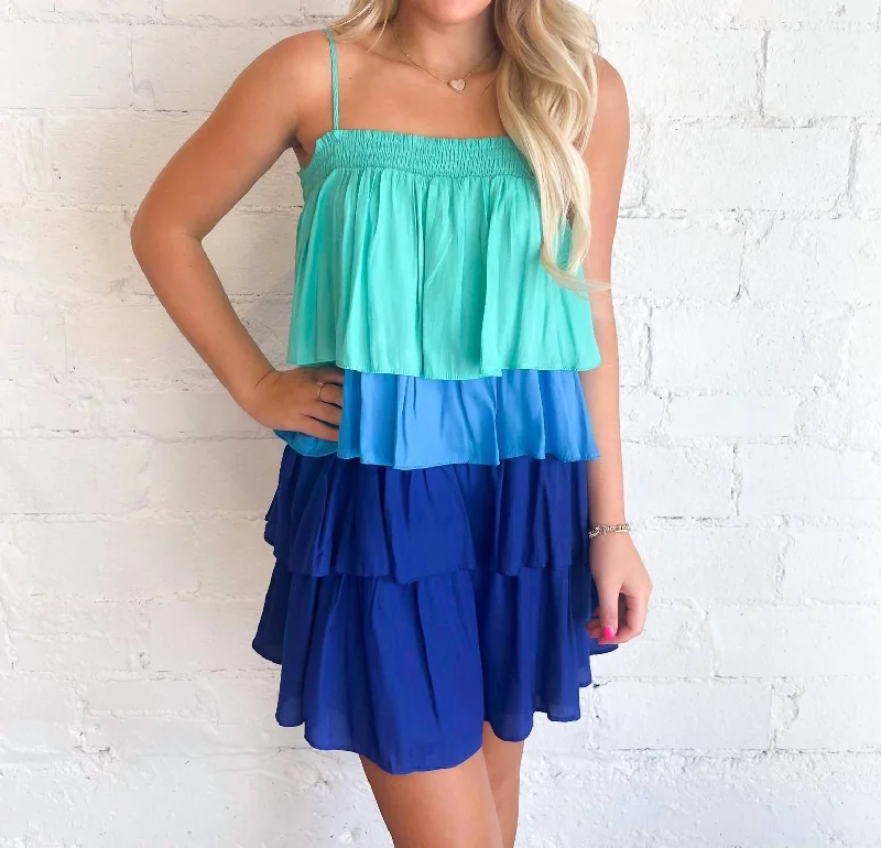 Miami Nights Dress In Blue