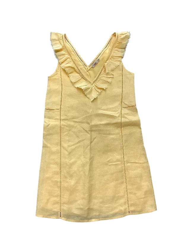 Dress Casual Short By Faherty In Yellow, Size: S