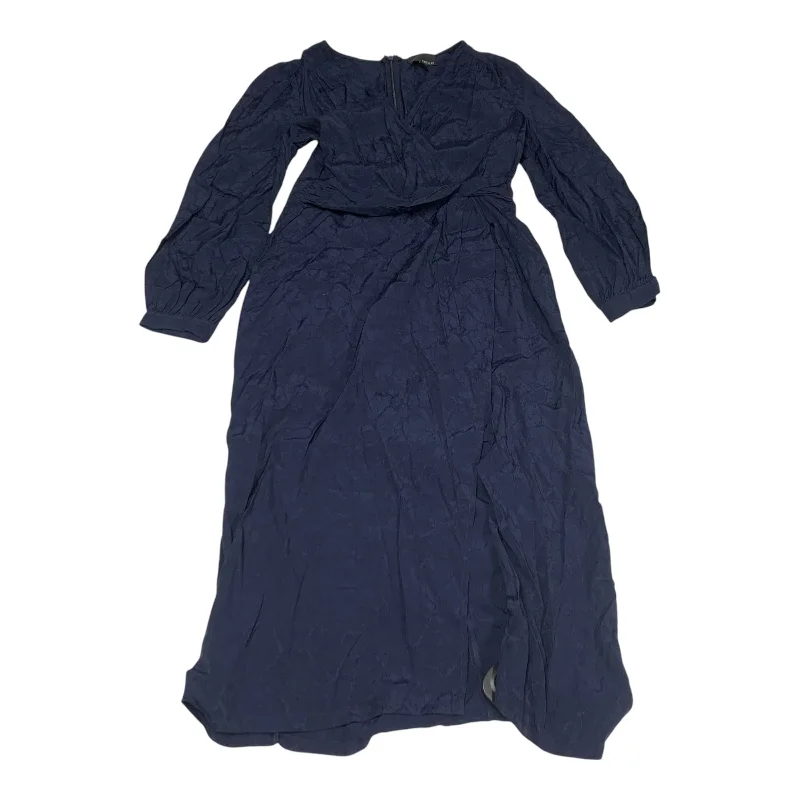 Dress Casual Midi By Greylin In Navy, Size: Xs