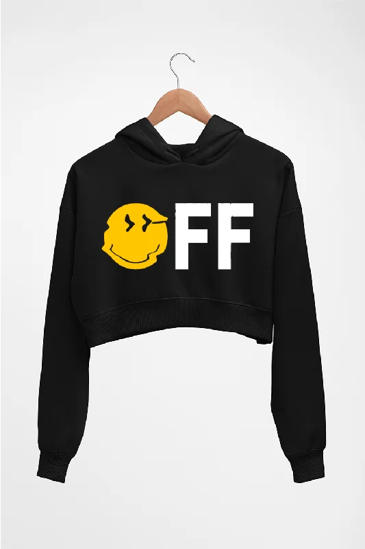 Emoji Off Crop HOODIE FOR WOMEN