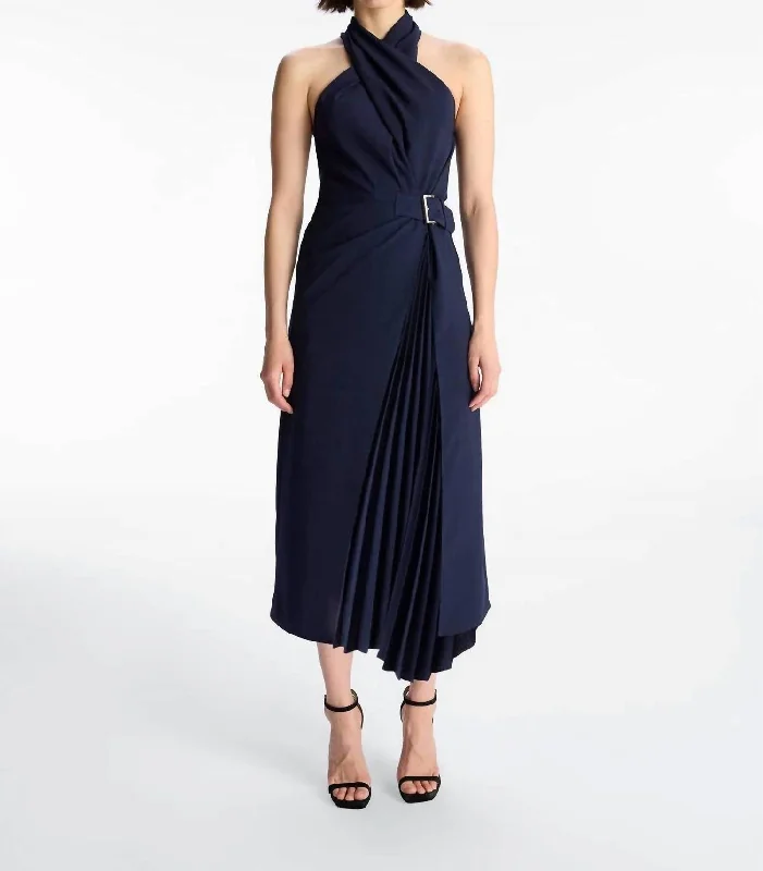 Fiona Dress In Evening Blue