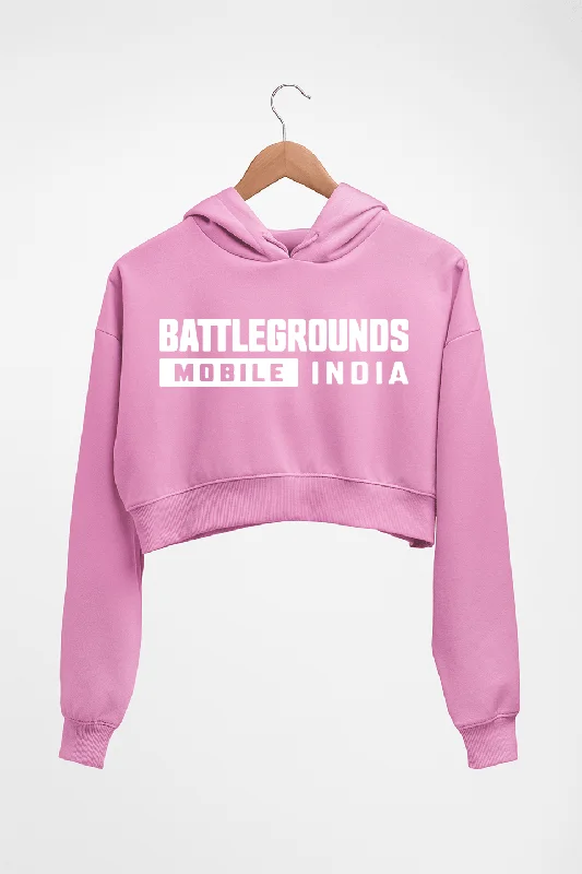 Battlegrounds Mobile India (BGMI) Crop HOODIE FOR WOMEN