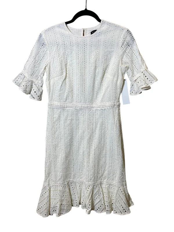 Dress Casual Midi By Banana Republic In White, Size: Xs