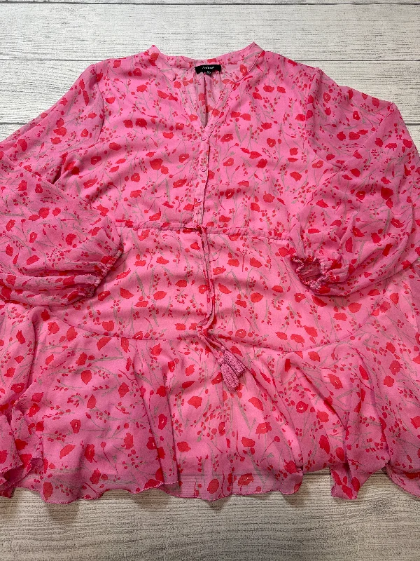 Dress Casual Short By Aakaa In Pink, Size: 3x