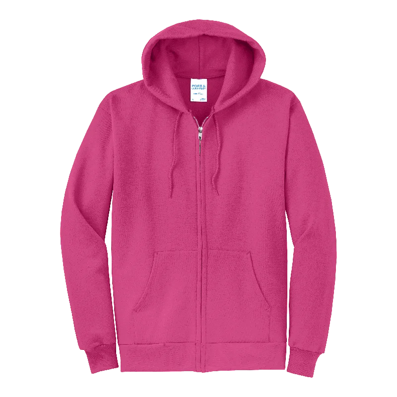 D2347 Core Fleece Full-Zip Hooded Sweatshirt