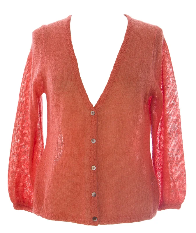 BODEN Women's Tomato Button Front Cardigan WK746 US Sz 10 $98 NWOT