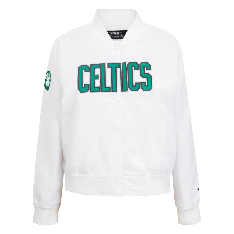 CHAMARRA DE SATÉN NBA BOSTON CELTICS CLASSIC ESSENTIALS PARA MUJER