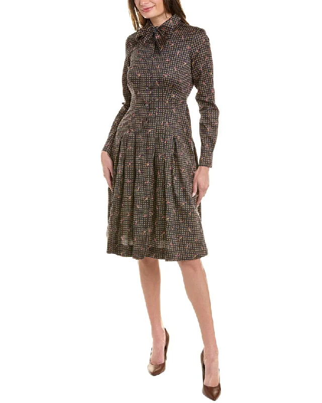 Brooks Brothers Printed Shirtdress