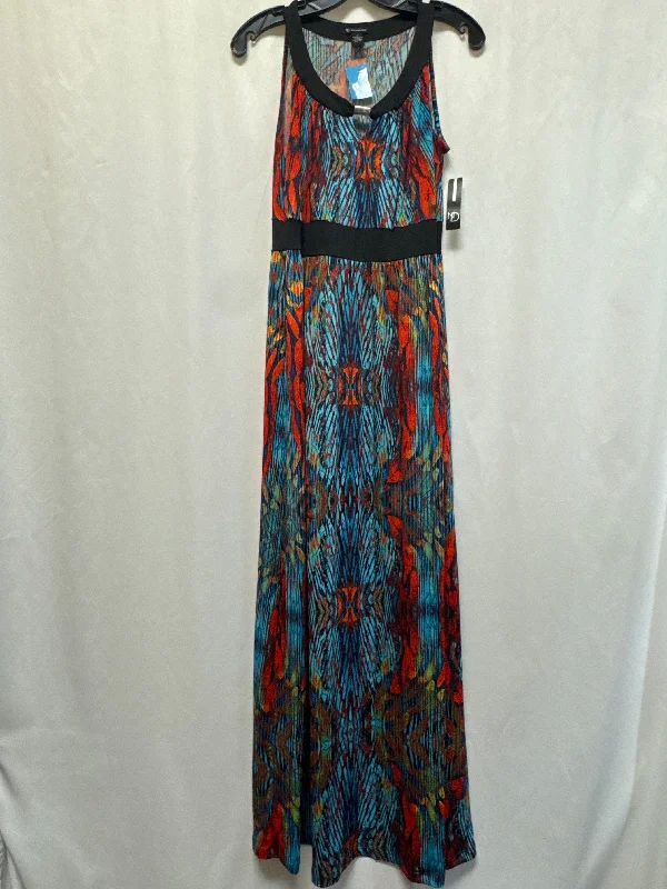 Dress Casual Maxi By New Directions In Blue & Red, Size: S