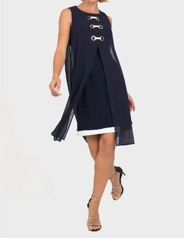 Nautical Dress In Navy