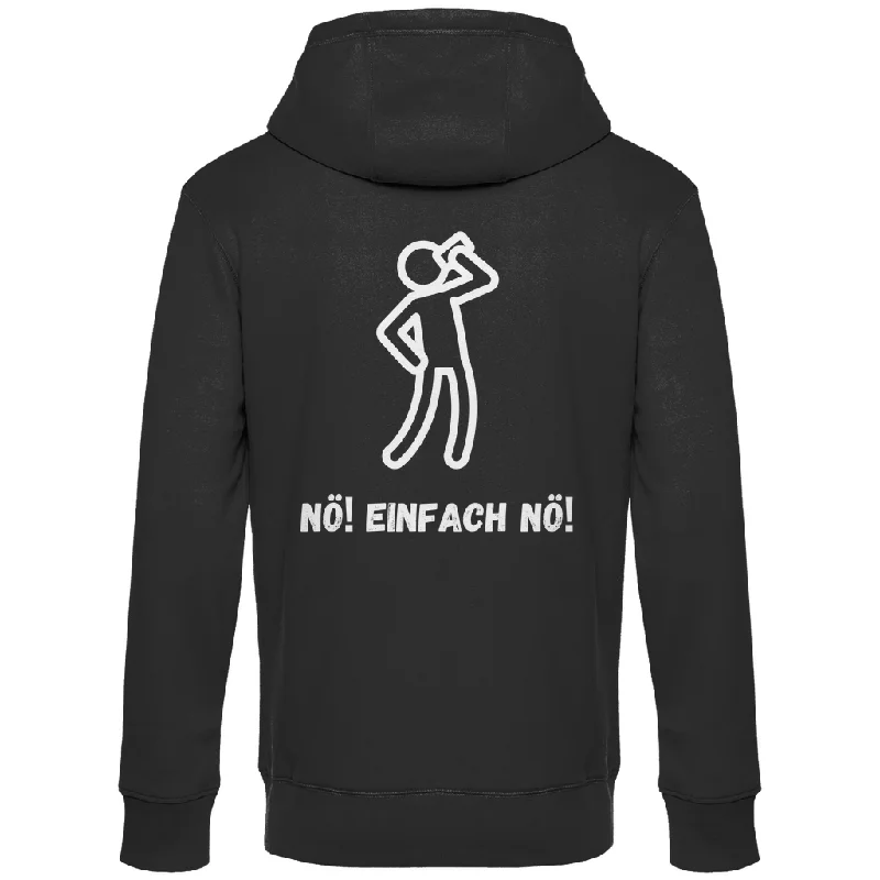 Premium Hoodie "NÖ!" (Man) (Backprint)