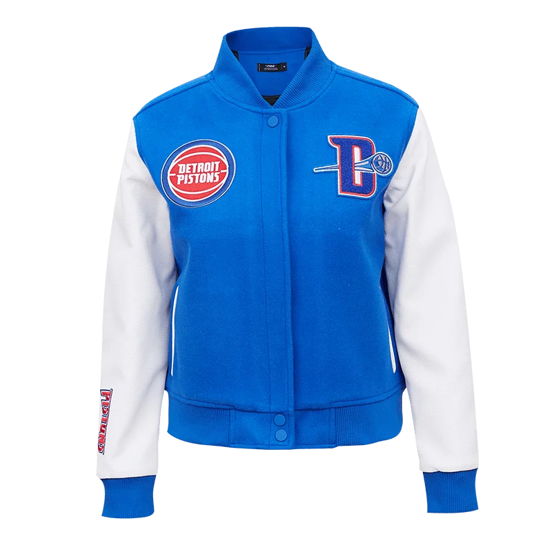 CHAMARRA UNIVERSITARIA NBA DETROIT PISTONS CLASSIC ESSENTIALS PARA MUJER